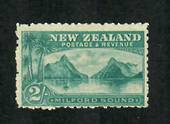 NEW ZEALAND 1898 Pictorial 2/- Blue-Green on Laid Paper. It is so clean that I thought it was never hinged. - 75017 - LHM