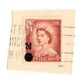 NEW ZEALAND 1958 Elizabeth 2nd Provisional 2d on 1½d Stars Error. Found in her father's "kiloware" accumulation by a retired cha