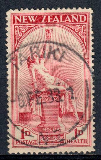 NEW ZEALAND 1932 Health Hygeia 1d Carmine. Excellent Postmark TARIKI. - 75085 - FU