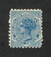 NEW ZEALAND 1882 Victoria 1st Second Sideface 8d Blue with advert 3rd setting in Purple. Be Sure you ask for Poneke Potted Meats