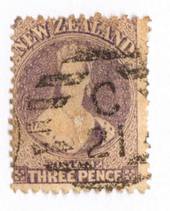 NEW ZEALAND 1862 Full Face Queen 3d Lilac. Used at Hokitika C21. - 75156 - Used