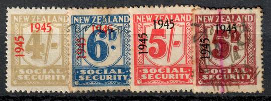 NEW ZEALAND 1945 Wage Tax. 6 values 2 of which are mint. - 75178 - Fiscal