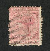 NEW ZEALAND 1874 Victoria 1st First Sideface 2d. Rose. Perf 12½. Watermark 3. - 75188 - Used