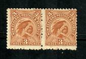 NEW ZEALAND 1898 Pictorial 3d Brown. Perf 11. No Watermark. Fine never hinged pair. - 75199 - UHM