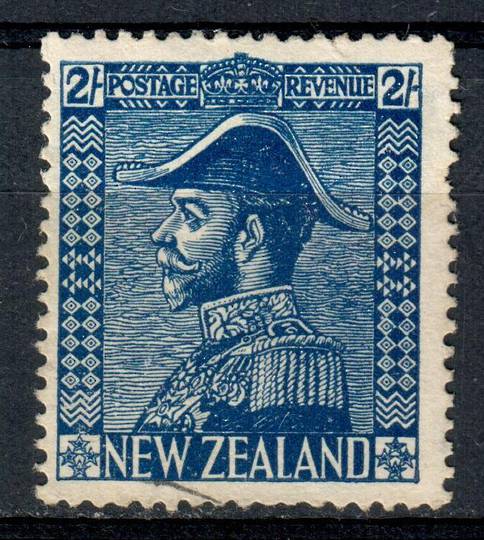 NEW ZEALAND 1926 Geo 5th Admiral Definitive 2/- Blue. Original gum. Discuss with me. Something seems not quite right. - 75206 -