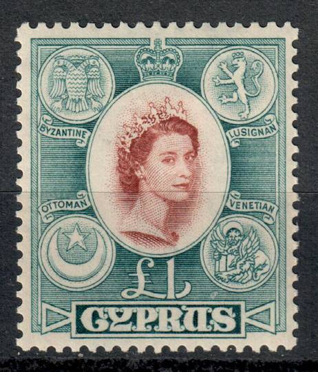 CYPRUS 1928 50th Anniversary of British Rule 9 pi Maroon. - 7531 - LHM