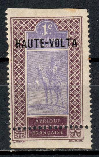 UPPER VOLTA 1920 Definitive 1 cent Violet and Grey-Purple. Major perforation error. - 75310 - MNG