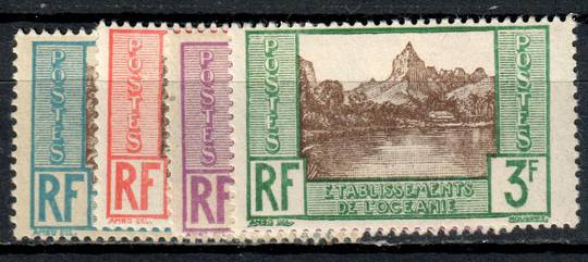 FRENCH OCEANIC SETTLEMENTS 1929 Definitives. Set of 4. - 75315 - LHM