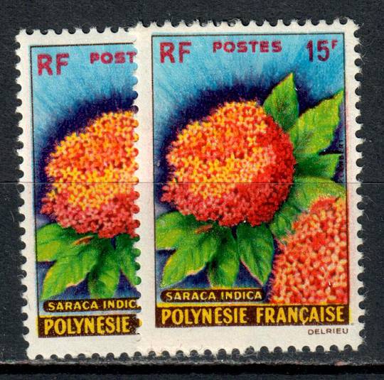 FRENCH POLYNESIA 1962 Definitives Flowers. Set of 2. - 75335 - LHM