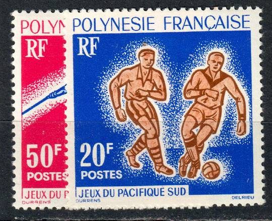 FRENCH POLYNESIA 1963 First South Pacific Games. Set of 2. - 75341 - UHM