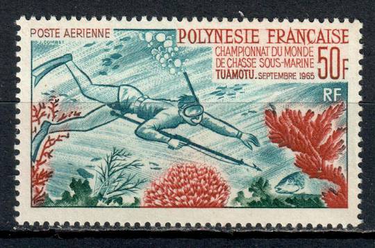 FRENCH POLYNESIA 1965 World Underwater Swimming Championships. Very lightly hinged. - 75350 - LHM