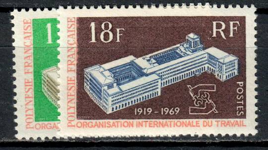 FRENCH POLYNESIA 1969 50th Anniversary of the International Labour Organisation. Set of 2. - 75361 - UHM