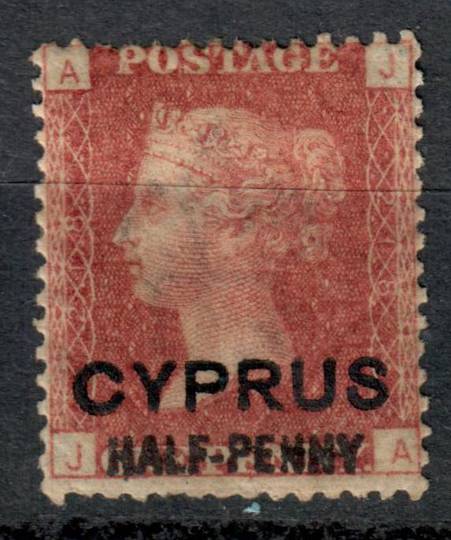 CYPRUS 1881 Great Britain 1d Red ovrprinted Cyprus ½d. Plate 218. - 7537 - Mint