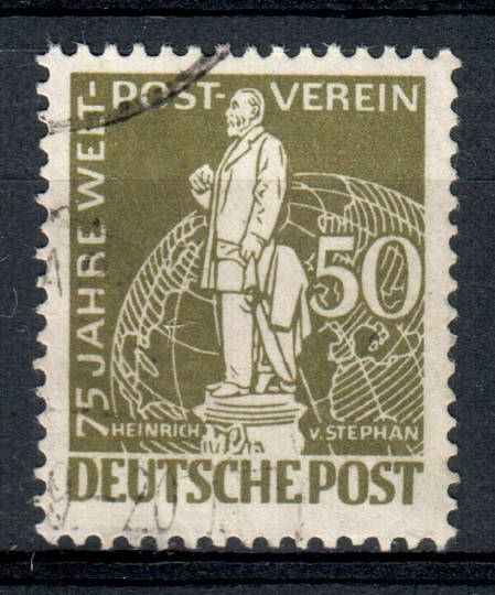 WEST BERLIN 1949 75th Anniversary of the UPU 50pf Brown-Olive. - 75415 - FU