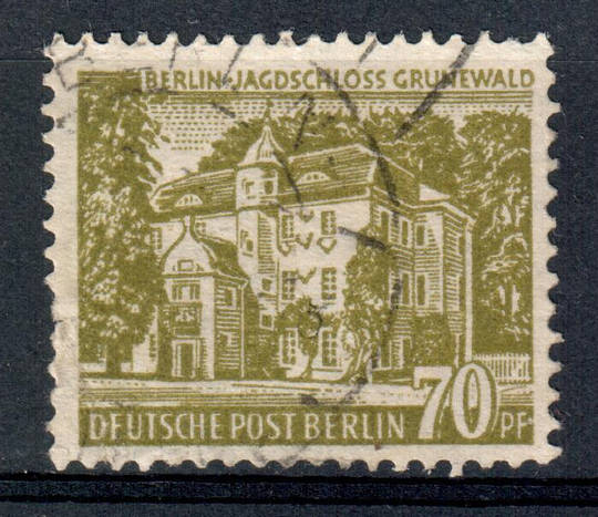 WEST BERLIN 1954 Definitive 70pf Yellow-Olive. - 75453 - FU