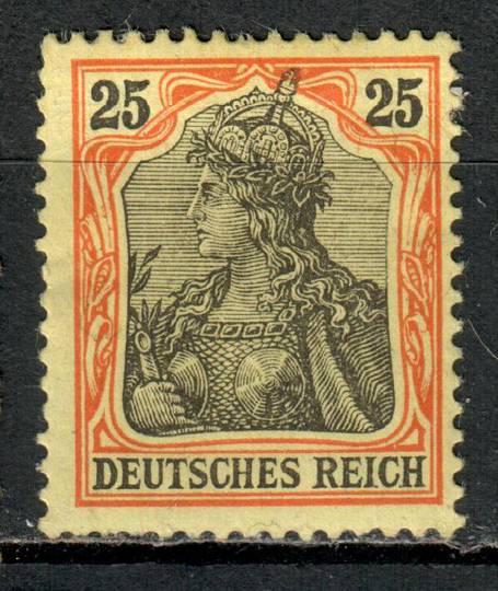 GERMANY 1902 Definitive 25pf Black and Red on yellow. - 75455 - Mint