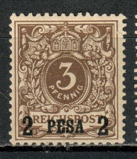 GERMAN EAST AFRICA 1893 Definitive 2 Pesa on 5pf Grey-Brown. - 75468 - Mint