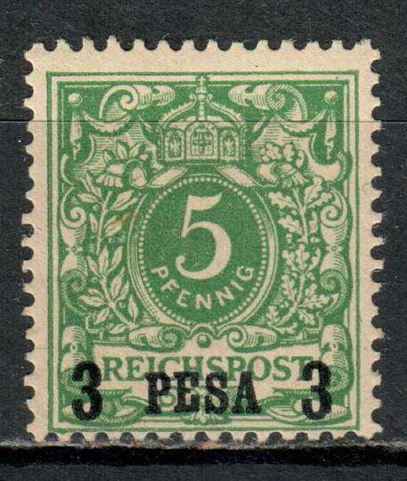 GERMAN EAST AFRICA 1893 Definitive 3 pesa on 10pf Green. - 75477 - Mint