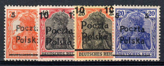 POLAND 1914 Poznan Provisional Issue. Set of 4. Not listed by SG. - 75487 - LHM