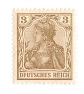 GERMANY 1902 Definitive 3pf Brown with spelling error "Dfutsches". No Watermark. - 75512 - UHM