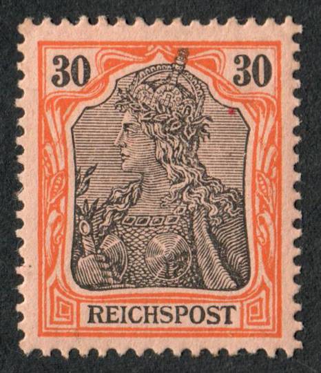 GERMANY 1899 Definitive 30pf Black and Orange-Rose. - 75517 - LHM