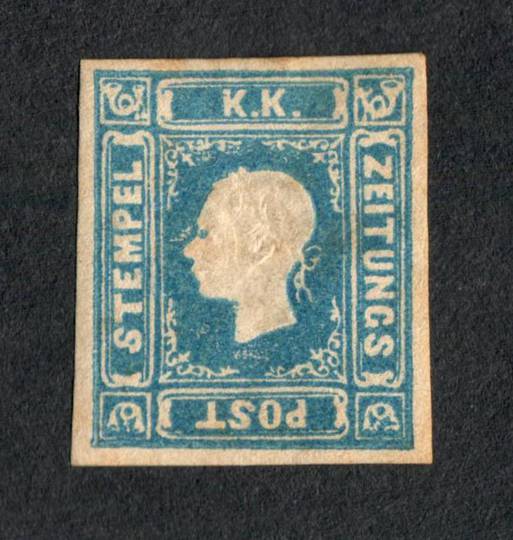 AUSTRIA 1858 Newspaper 1k05 Blue. It will be a reprint. 4 margins. - 75538 - Mint