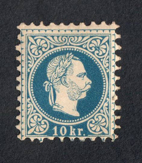 AUSTRIA_HUNGARY 1867 Definitive 10kBlue. Fine copy except for hinge remains. - 75558 - Mint
