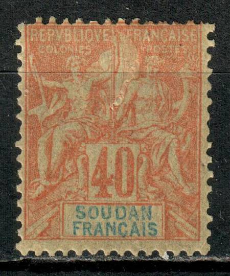 FRENCH SUDAN 1894 Definitive 40c Red on yellow. - 75861 - Mint