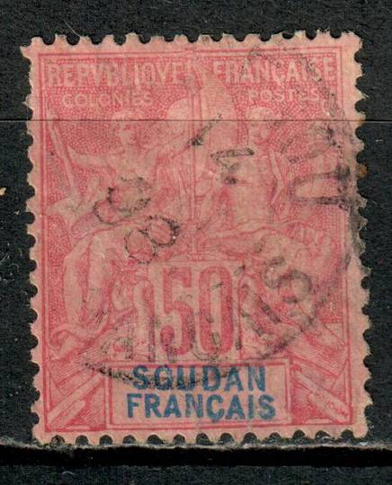 FRENCH SUDAN 1894 Definitive 50c Carmine on rose. - 75862 - VFU