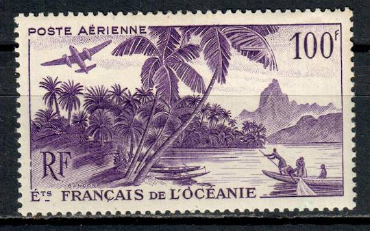 FRENCH OCEANIC SETTLEMENTS 1948 Definitive Air 100fr Violet. - 75912 - LHM