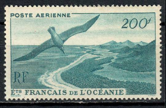 FRENCH OCEANIC SETTLEMENTS 1948 Definitive Air 200fr Greenish Blue. - 75913 - LHM