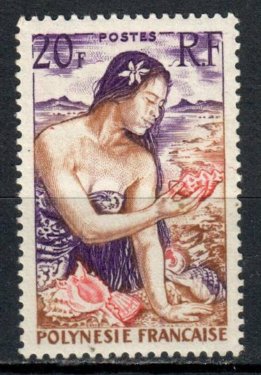 FRENCH POLYNESIA 1958 Definitive 20fr Deep Slate-Blue and Lilac. Slight adhesion. - 75988 - UHM