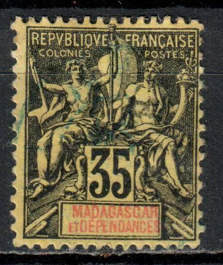 MADAGASCAR 1900 Definitive 35c Black on yellow. - 75994 - LHM