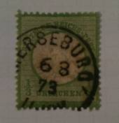 GERMANY 1872 Definitive Thaler Currency Small Shield 1/3 gr Yellow-Green. - 76002 - Used