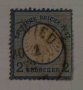 GERMANY 1872 Definitive Thaler Currency Small Shield 2gr Blue. - 76006 - Used