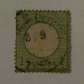 GERMANY 1872 Gulden Currency Small Shield Definitive 1k Yellow-Green. - 76008 - Used