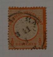 GERMANY 1872 Thaler Currency Large Shield Definitive ½gr Orange. - 76019 - Used