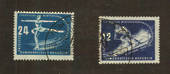 EAST GERMANY 1950 Winter Sports. Set of 2. - 76023 - FU