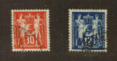 EAST GERMANY 1949 International Postal Workers Union Congress. Set of 2. - 76024 - FU
