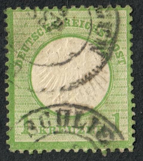 GERMANY 1872 Definitive Guilden currency Small Shield 1k Yellow-Green. - 76031 - GU