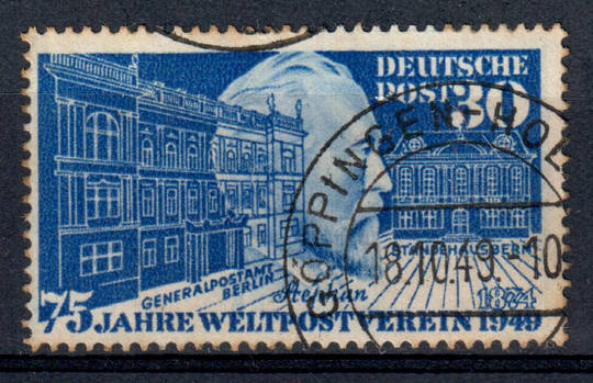WEST GERMANY 1949 75th Anniversary of the Universal Postal Union 30pf Ultramarine. - 76048 - FU