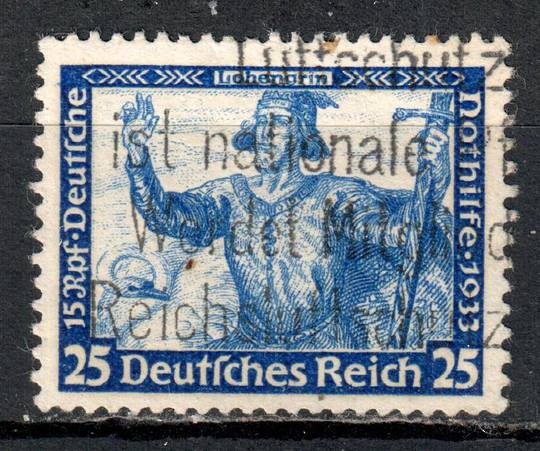 GERMANY 1933 Welfare Fund 25pf+15pf Ultramarine. - 76083 - Used