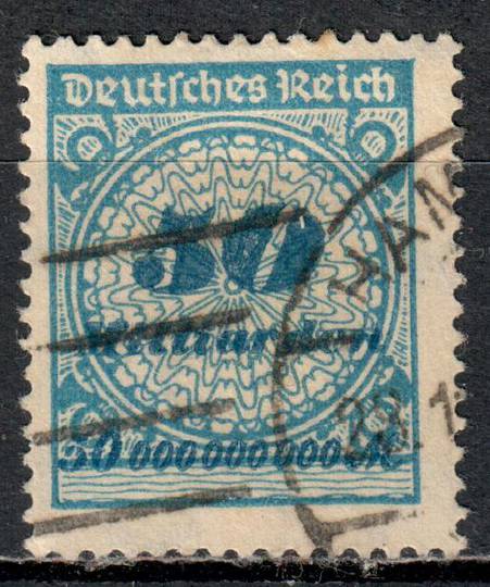 GERMANY 1923 Definitive 50Md Light Blue. Genuine used. - 76087 - Used