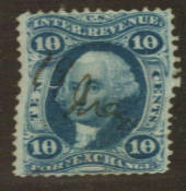 USA 1862 Foreign Exchange 10c Blue. Fine copy. - 76104 - FU