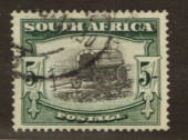SOUTH AFRICA 1927 Definitive 5/- Black and Green. Perf 14. English. - 76166 - FU