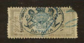 GREAT BRITAIN 1892 British Consulate Batavia overprinted on a Netherlands Indies Fiscal. A badly torn corner detracts from an ot