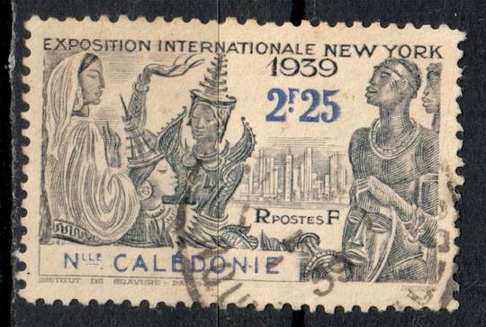 NEW CALEDONIA 1939 New York World's Fair 25c Grey. Shows absolutely no evidence of  colour tamperation. - 76417 - Used