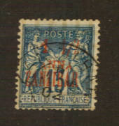 FRENCH Post Offices in ZANZIBAR 1896 Definitive 1.1/2 annas on 15 cents Blue. - 76421 - VFU