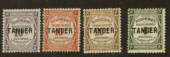 FRENCH Post Offices in TANGIER 1918 Postage Due. Set of 4. - 76430 - Mint