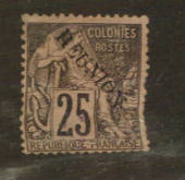 REUNION 1891 Definitive Surcharge 25c Black on rose. - 76456 - MNG